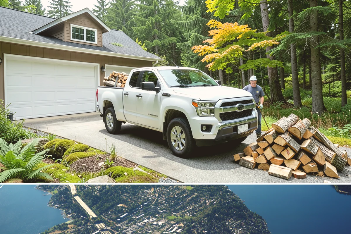 Firewood Gift Delivery in Mercer Island, King County, WA - Best arranged ahead of the holidays and cold months when a firewood gift is most appreciated.