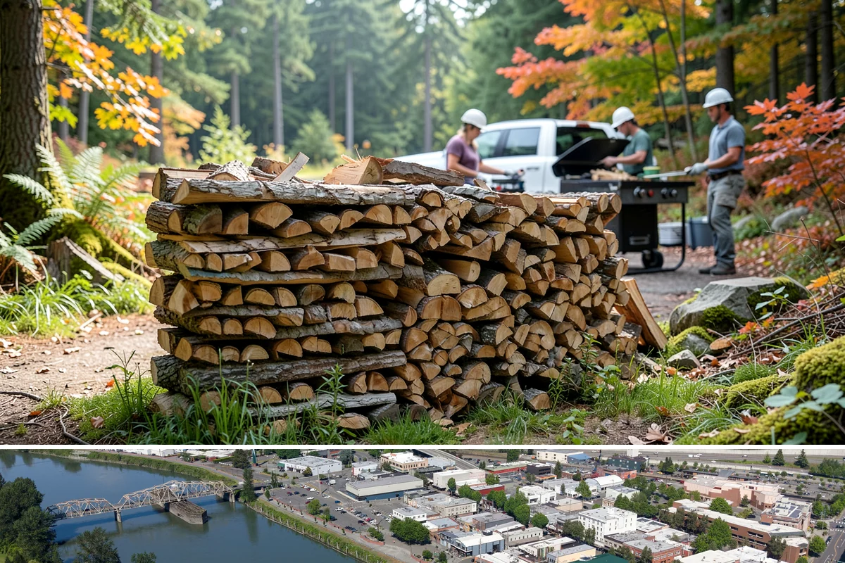 Firewood Gift Delivery in Mount Vernon, Skagit County, WA - Best arranged ahead of the holidays and cold months when a firewood gift is most appreciated.