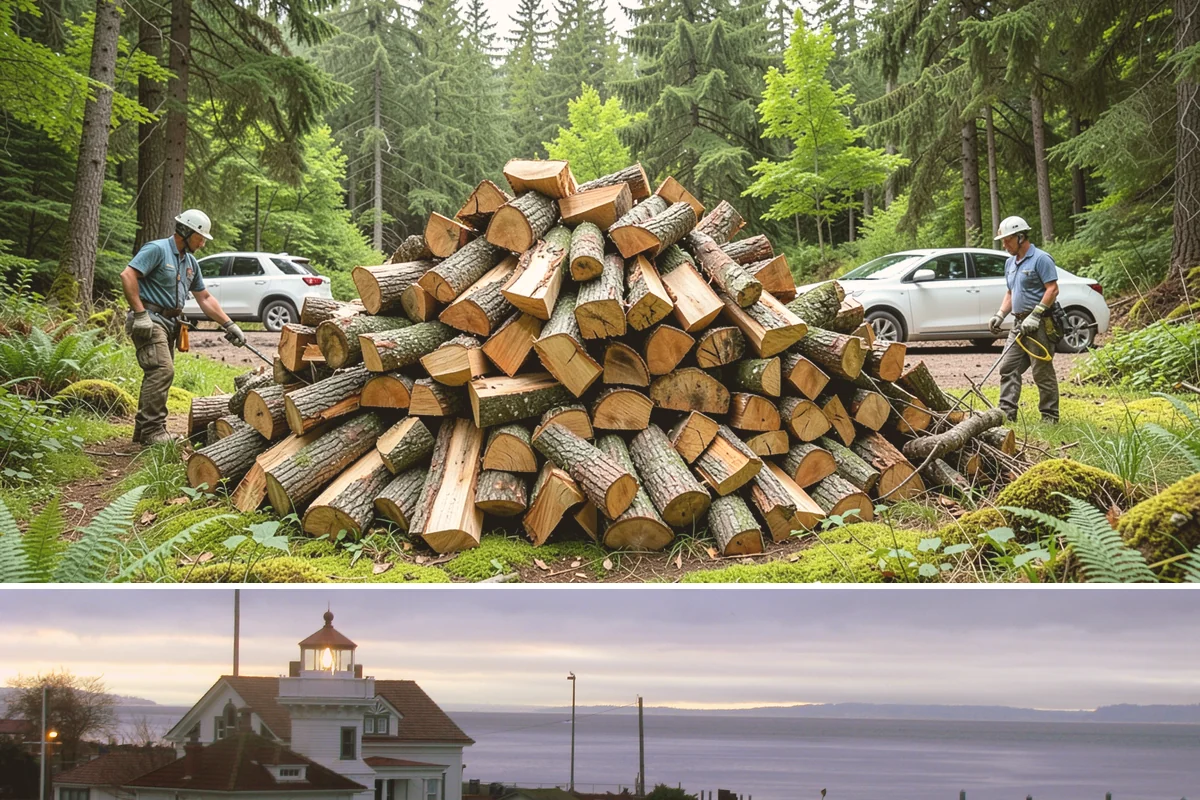 Firewood Gift Delivery in Mukilteo, Snohomish County, WA - Best arranged ahead of the holidays and cold months when a firewood gift is most appreciated.
