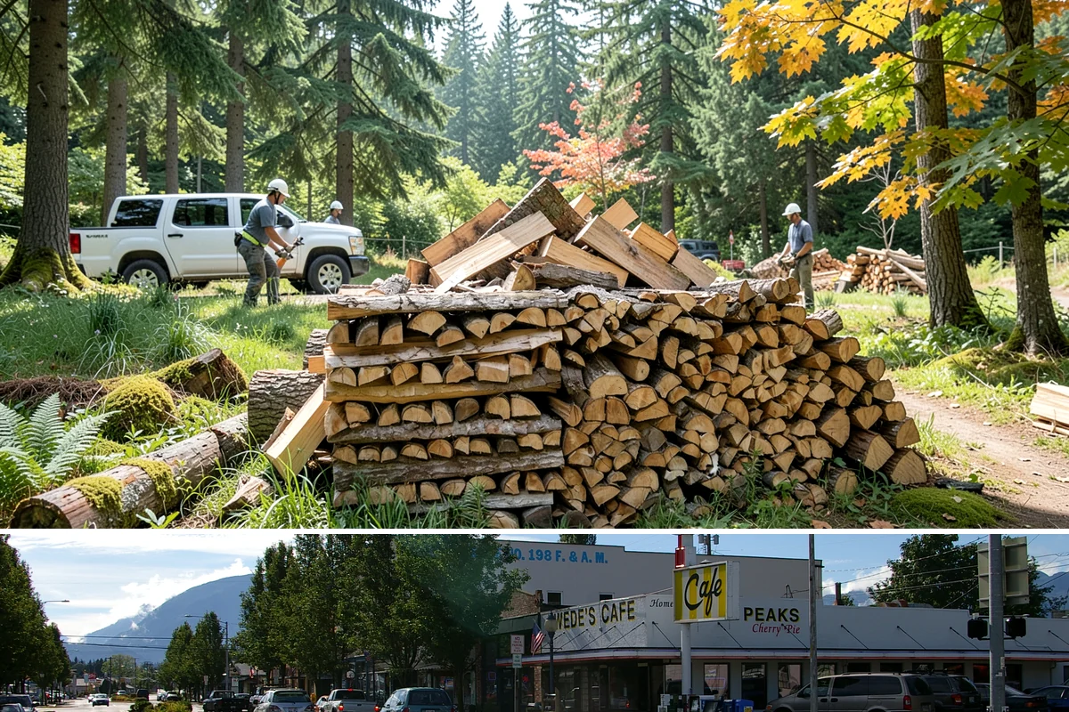 Firewood Gift Delivery in North Bend, King County, WA - Best arranged ahead of the holidays and cold months when a firewood gift is most appreciated.