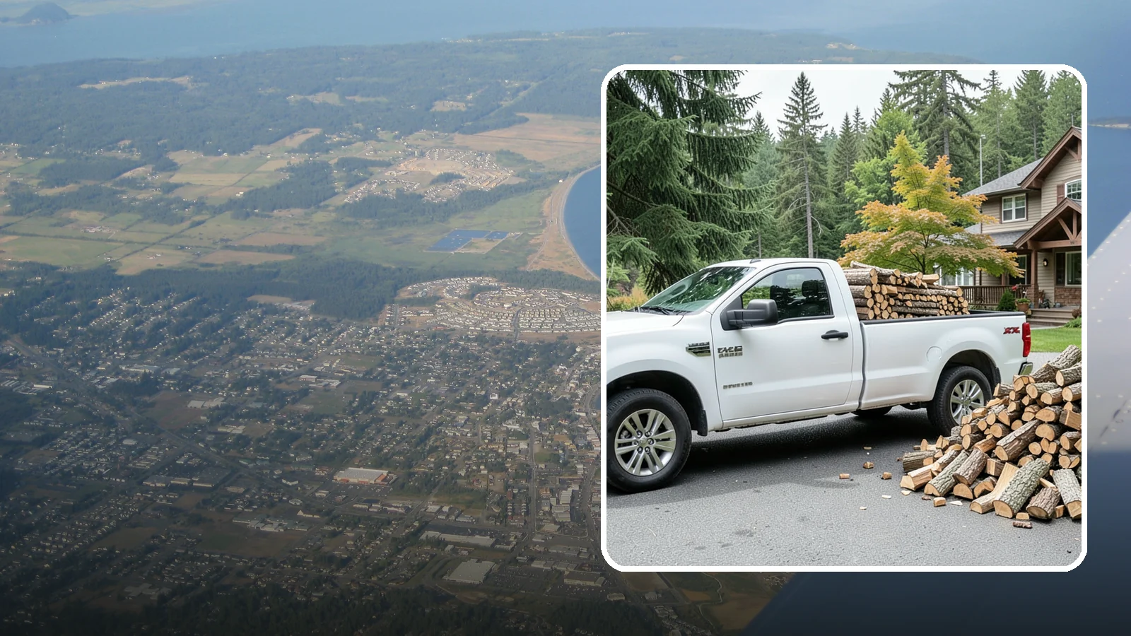 Firewood Gift Delivery in Oak Harbor, Island County, WA - Our firewood gift delivery sends a ready-to-burn supply straight to your recipient's door on the date you choose.
