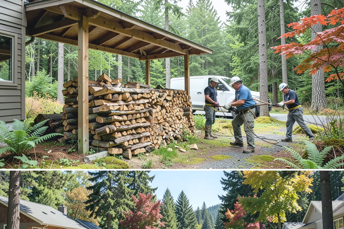 Firewood Gift Delivery in Orting, Pierce County, WA - Best arranged ahead of the holidays and cold months when a firewood gift is most appreciated.