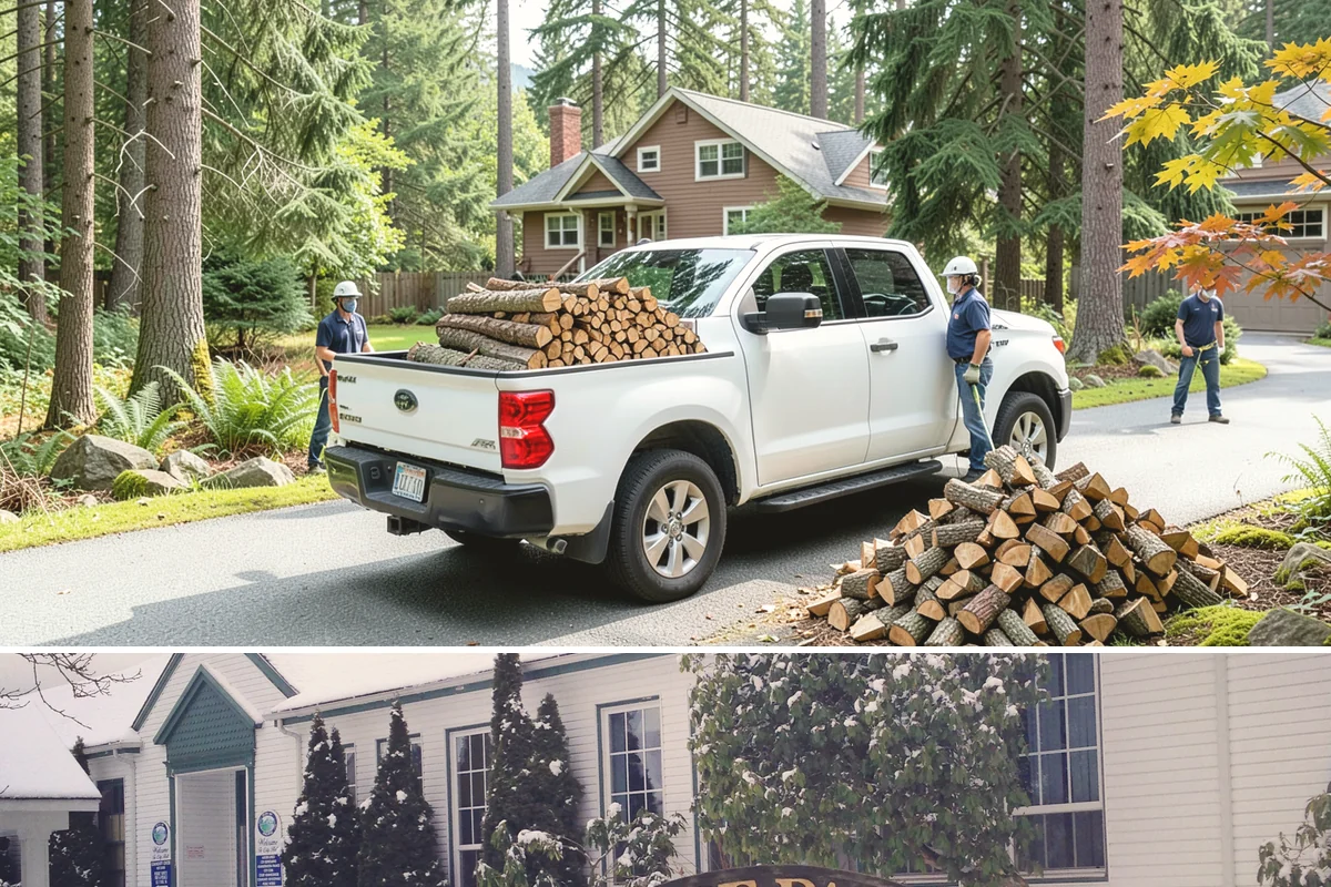 Firewood Gift Delivery in Pacific, King County, WA - Best arranged ahead of the holidays and cold months when a firewood gift is most appreciated.
