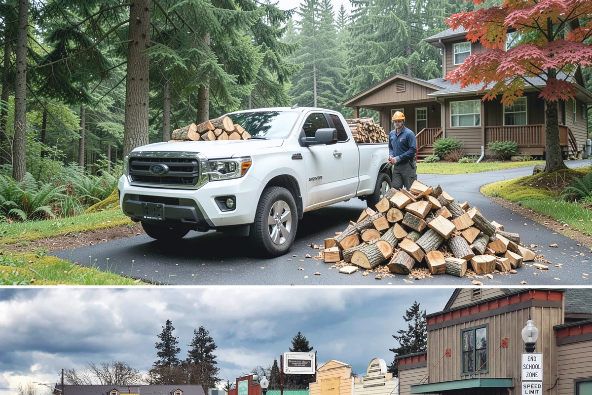 Firewood Gift Delivery in Roy, Pierce County, WA - Best arranged ahead of the holidays and cold months when a firewood gift is most appreciated.