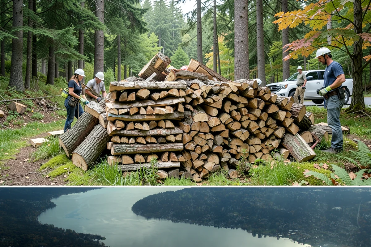 Firewood Gift Delivery in Sammamish, King County, WA - Best arranged ahead of the holidays and cold months when a firewood gift is most appreciated.