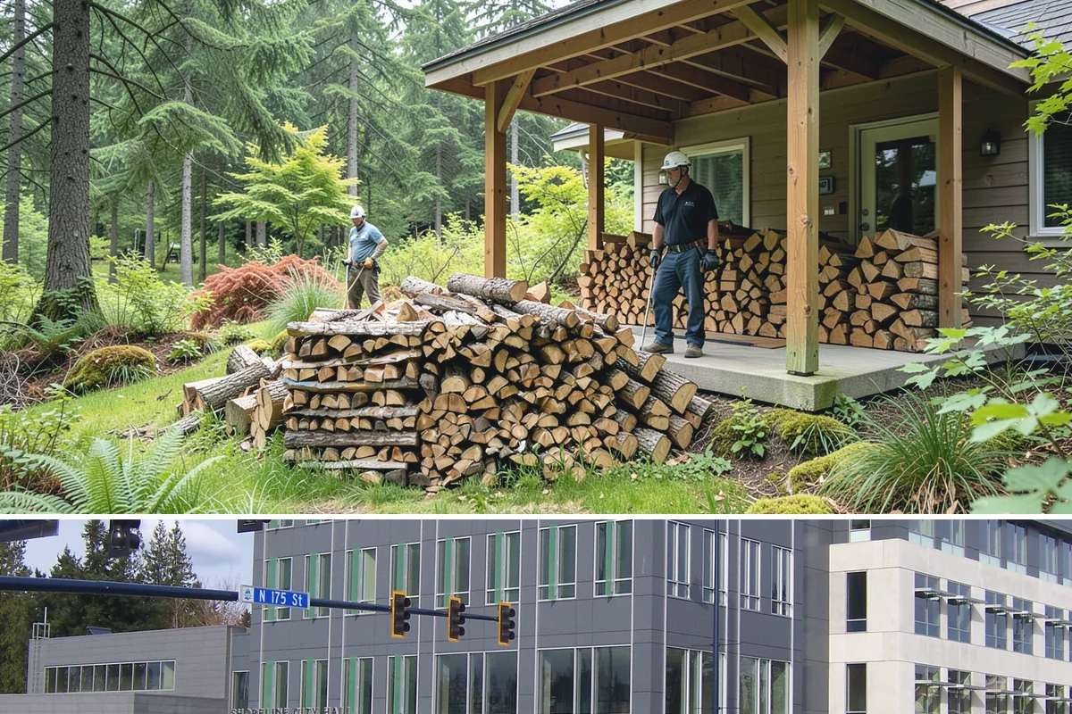 Firewood Gift Delivery in Shoreline, King County, WA - Best arranged ahead of the holidays and cold months when a firewood gift is most appreciated.