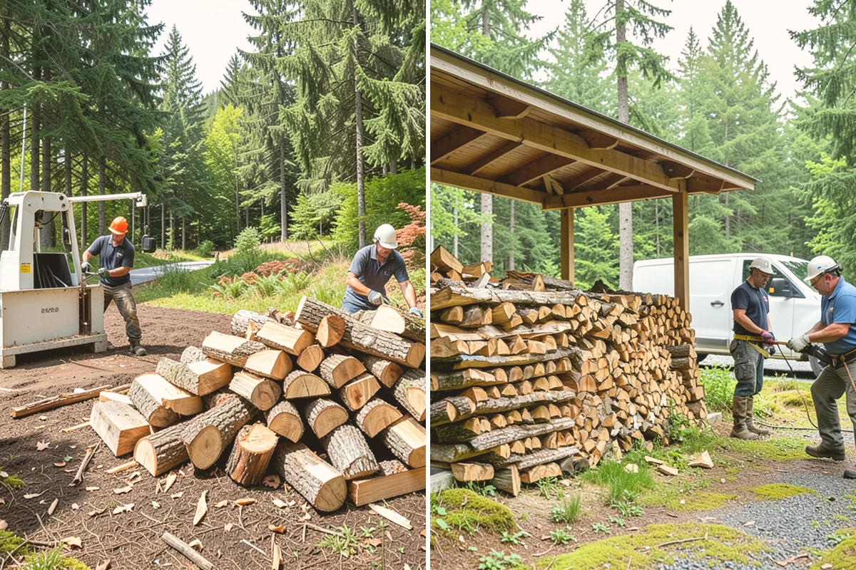 Firewood Gift Delivery in Stanwood, Snohomish County, WA - Provide the recipient's address and your gift quantity
