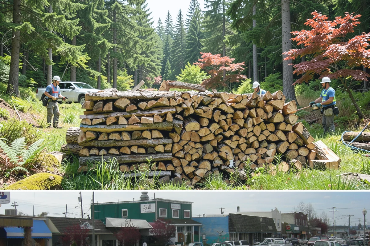 Firewood Gift Delivery in Stanwood, Snohomish County, WA - Best arranged ahead of the holidays and cold months when a firewood gift is most appreciated.
