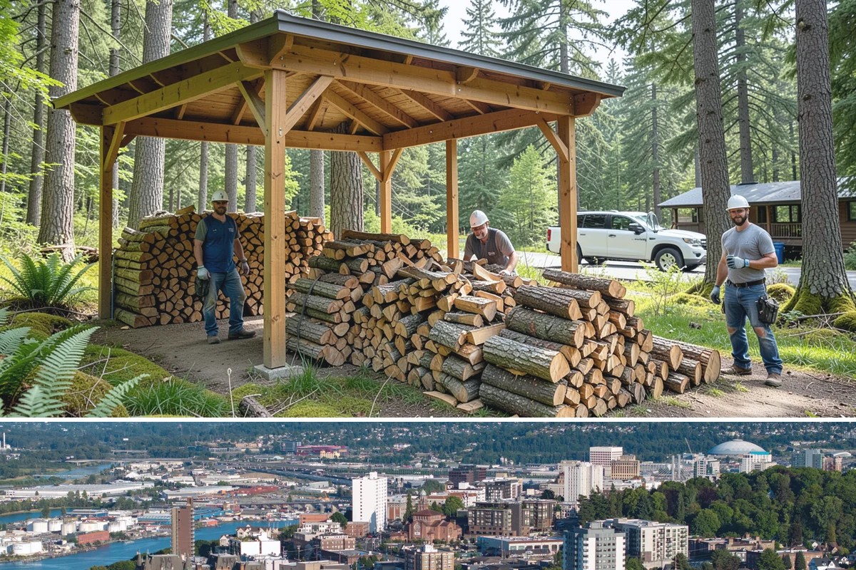 Firewood Gift Delivery in Tacoma, Pierce County, WA - Best arranged ahead of the holidays and cold months when a firewood gift is most appreciated.