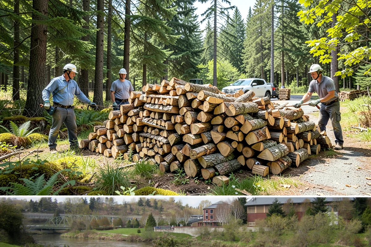 Firewood Gift Delivery in Tukwila, King County, WA - Best arranged ahead of the holidays and cold months when a firewood gift is most appreciated.