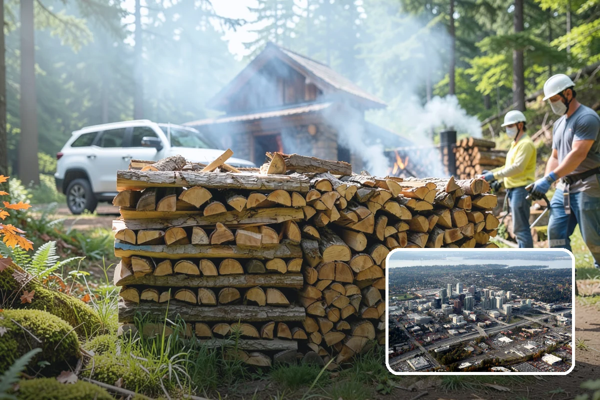 Firewood Gift Packages in Bellevue, King County, WA - A warm, practical gift that gets real use