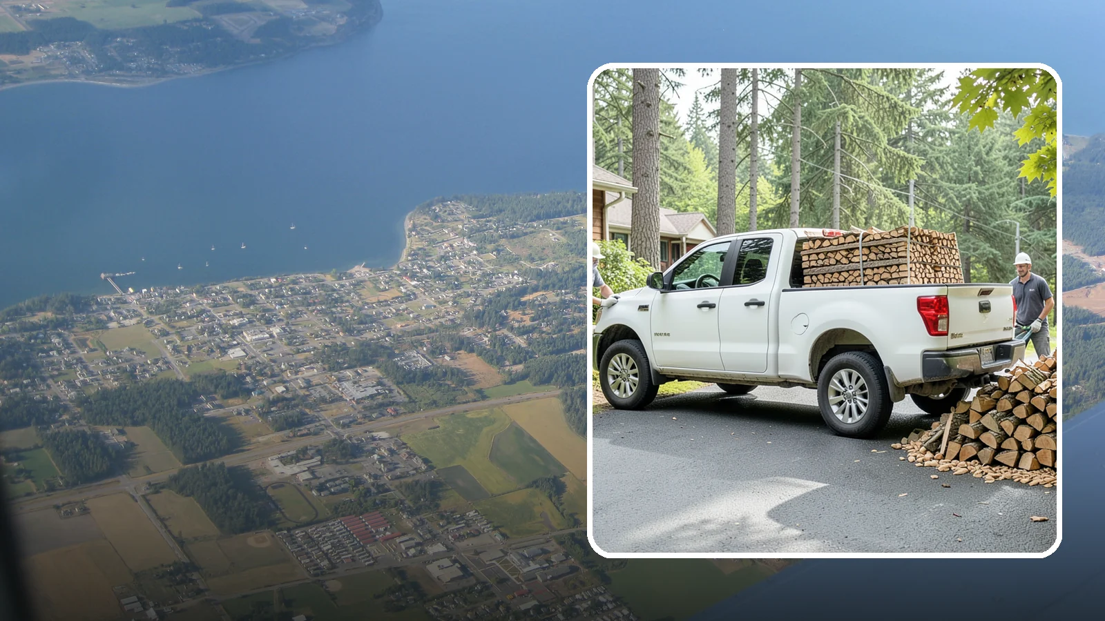 Firewood Gift Packages in Coupeville, Island County, WA - Our firewood gift packages make a warm, practical present for anyone who loves a good fire in the Pacific Northwest.
