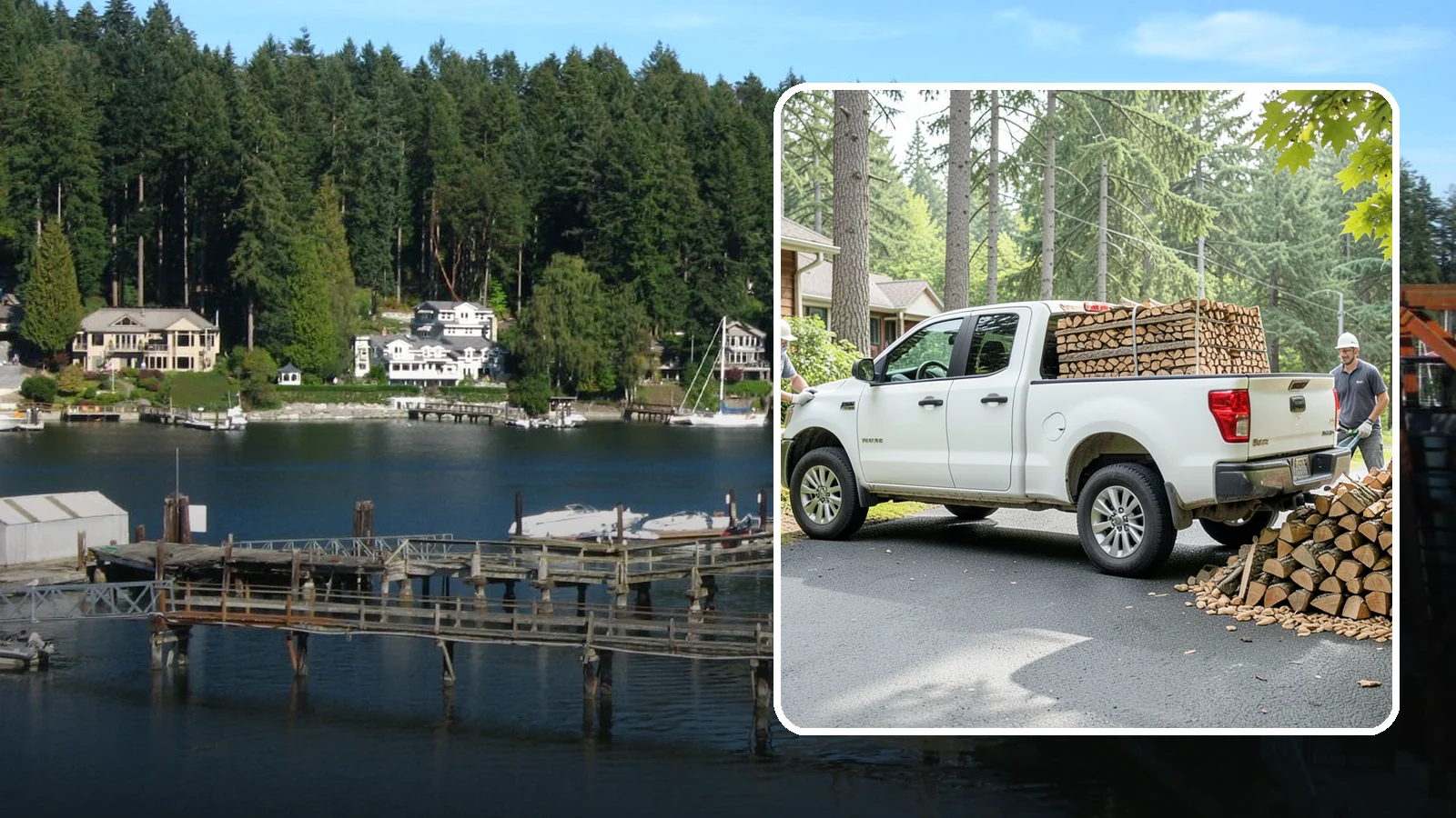 Firewood Gift Packages in Gig Harbor, Pierce County, WA - Our firewood gift packages make a warm, practical present for anyone who loves a good fire in the Pacific Northwest.