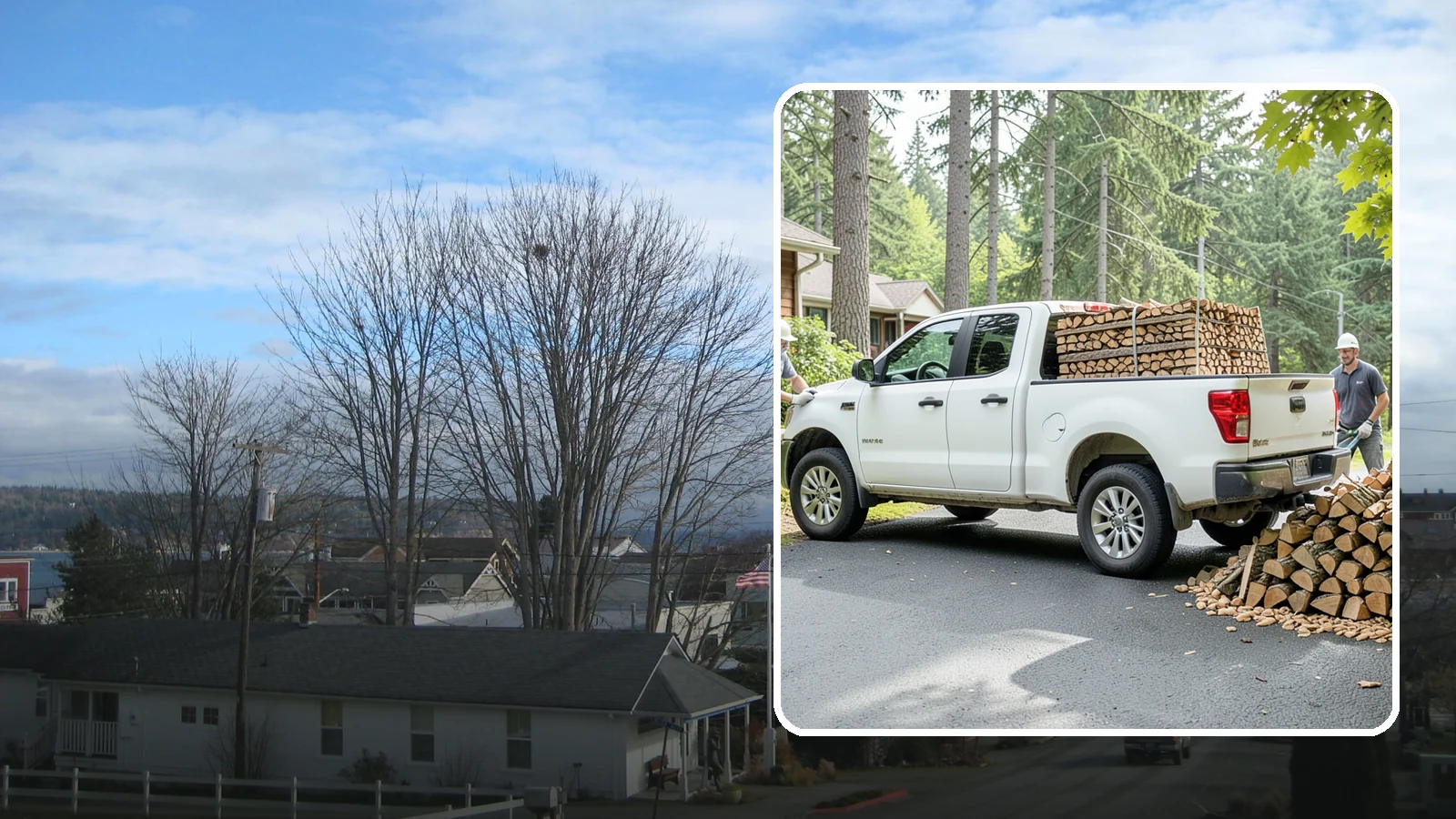 Firewood Gift Packages in Langley, Island County, WA - Our firewood gift packages make a warm, practical present for anyone who loves a good fire in the Pacific Northwest.