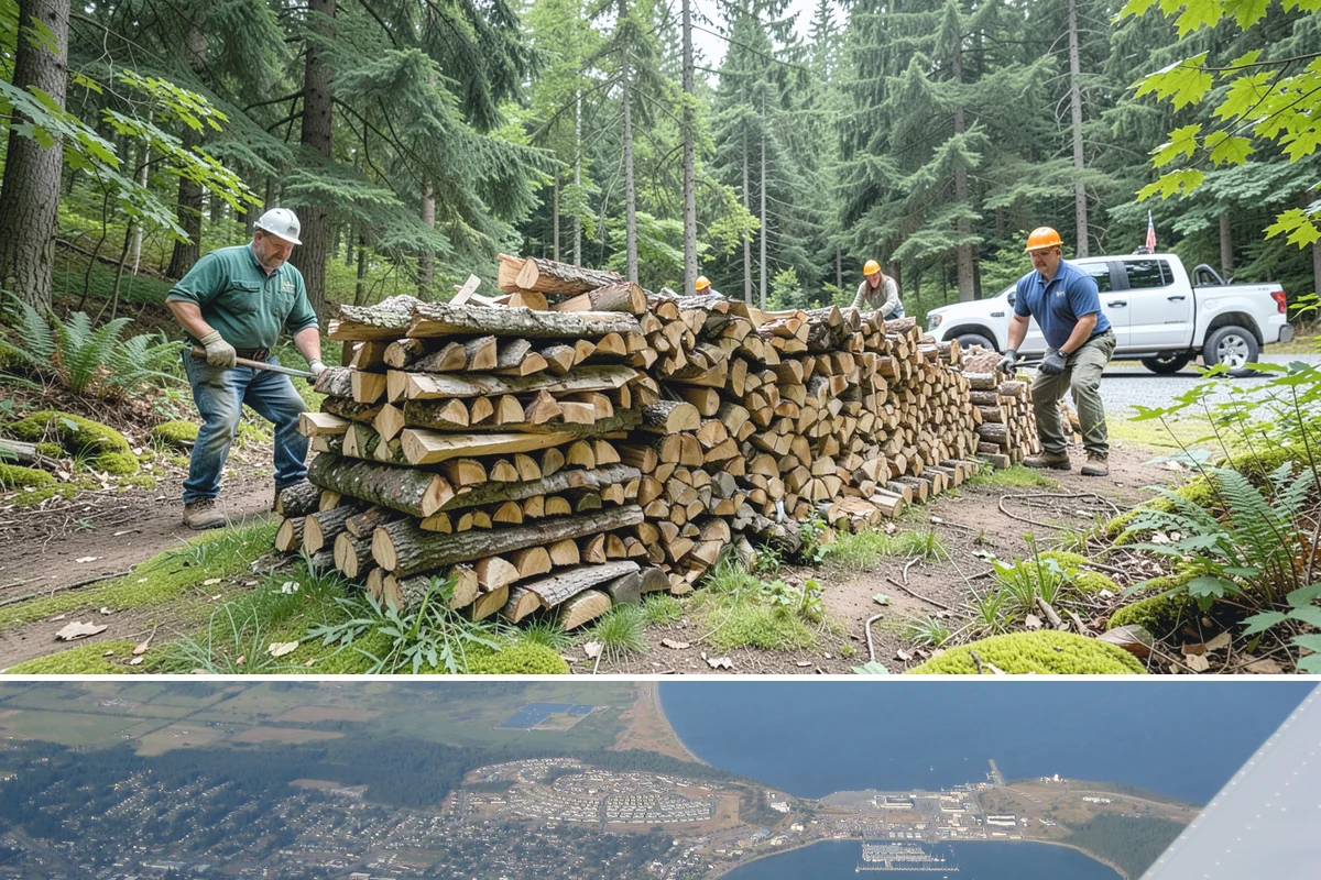 Firewood Gift Packages in Oak Harbor, Island County, WA - Popular through the fall and holiday season, so order early to secure your preferred delivery date.