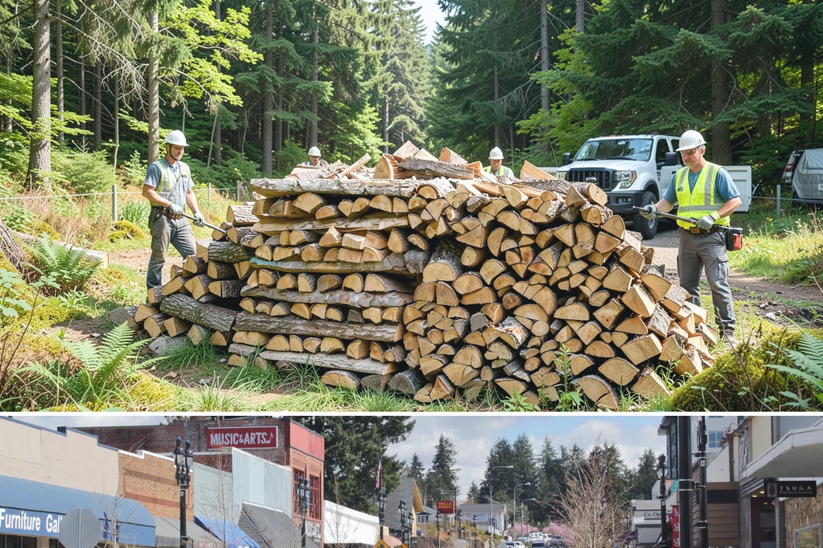 Firewood Hauling in Bothell, King County, WA - Hauling is busiest after storm season and before winter, so schedule ahead during those peak periods.