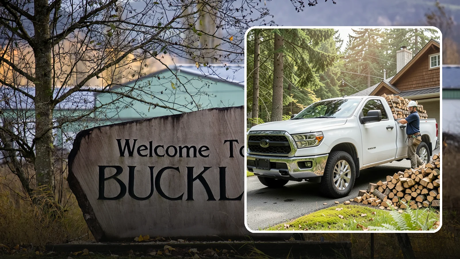 Firewood Hauling in Buckley, Pierce County, WA - We haul logs, rounds, or finished firewood to or from your property.