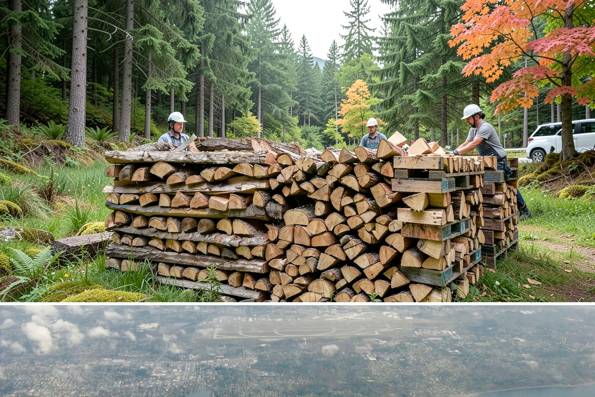 Firewood Hauling in Burien, King County, WA - Hauling is busiest after storm season and before winter, so schedule ahead during those peak periods.