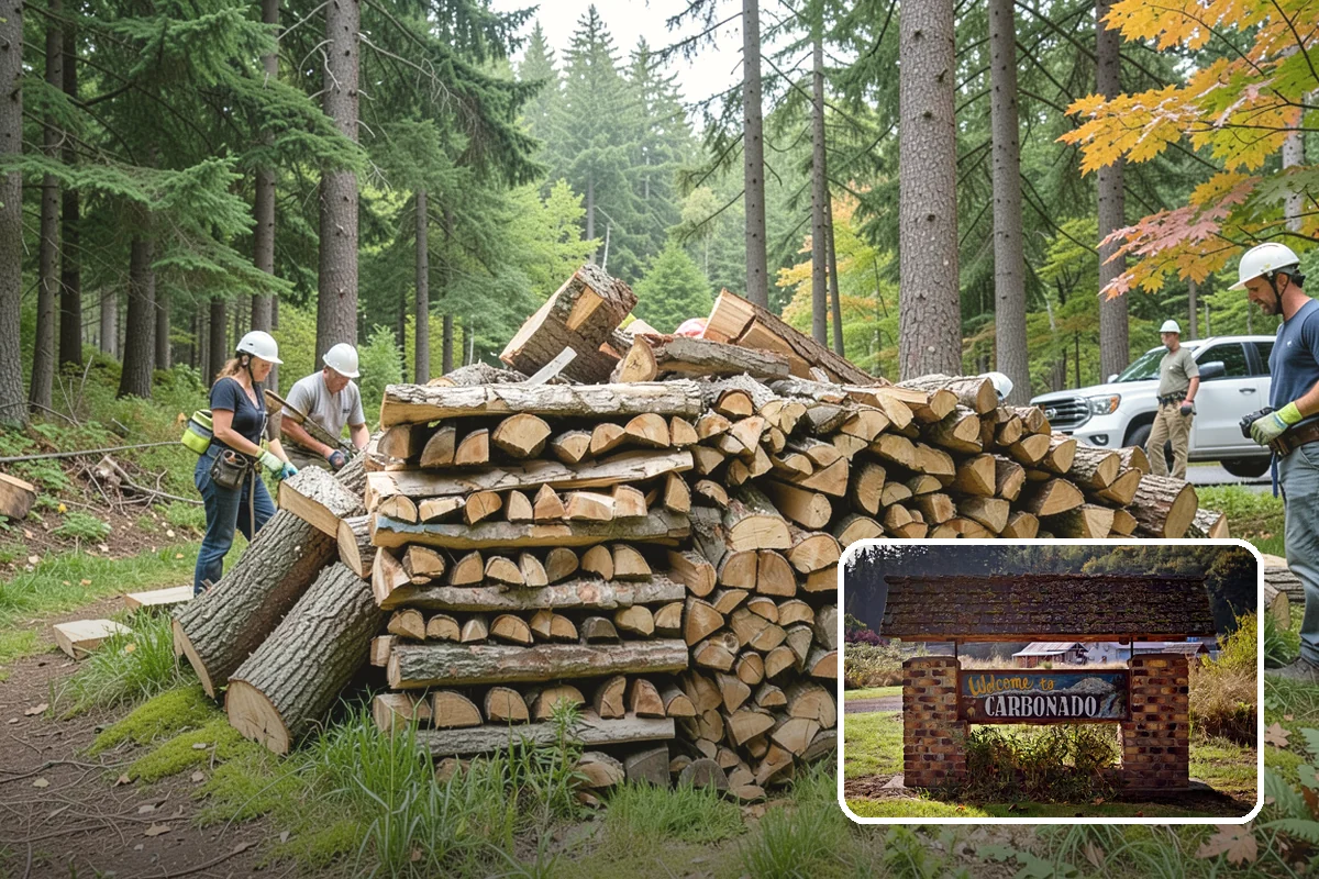 Firewood Hauling in Carbonado, Pierce County, WA - Safe transport of heavy wood loads