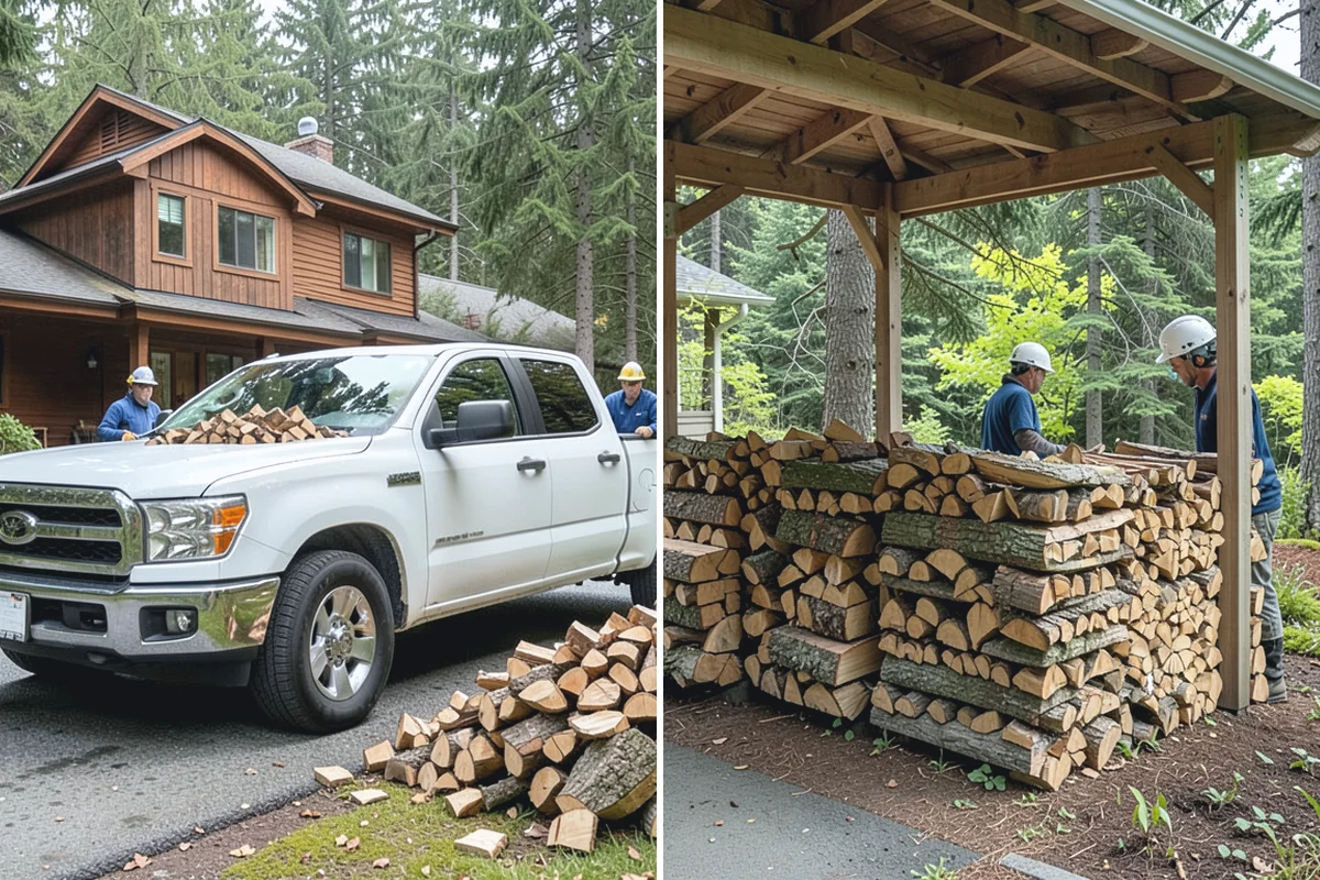 Firewood Hauling in Coupeville, Island County, WA - Tell us what needs hauling and where