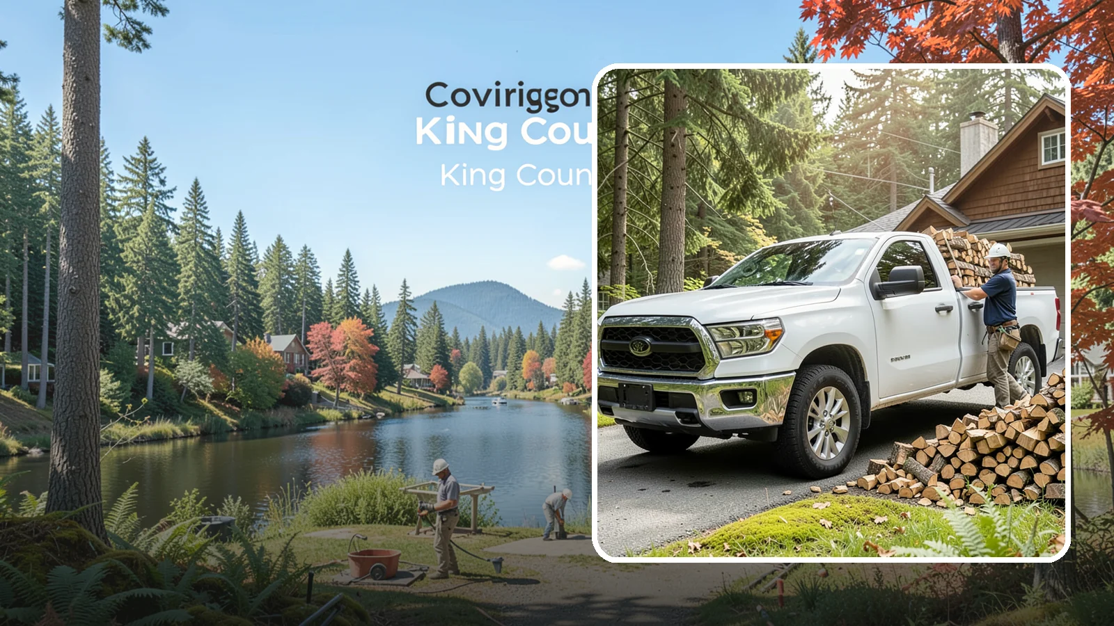 Firewood Hauling in Covington, King County, WA - We haul logs, rounds, or finished firewood to or from your property.