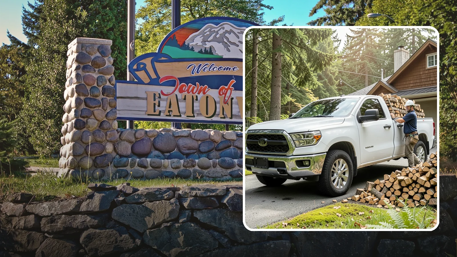 Firewood Hauling in Eatonville, Pierce County, WA - We haul logs, rounds, or finished firewood to or from your property.