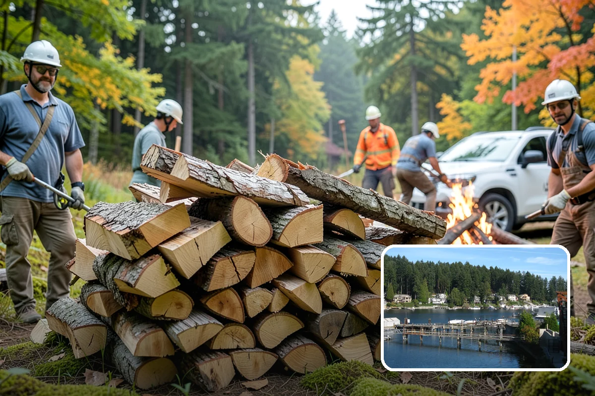 Firewood Hauling in Gig Harbor, Pierce County, WA - Safe transport of heavy wood loads