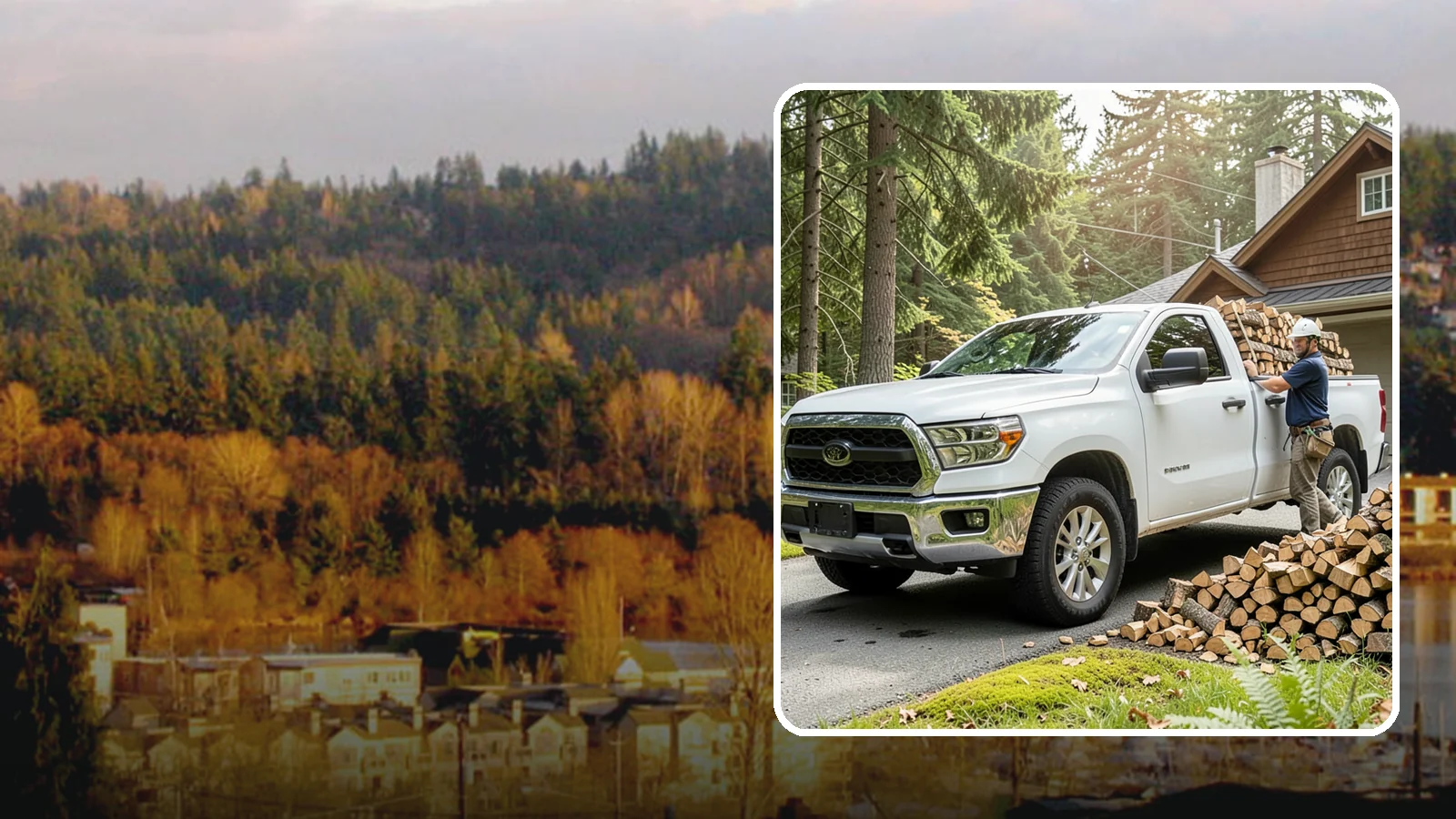 Firewood Hauling in Kenmore, King County, WA - We haul logs, rounds, or finished firewood to or from your property.