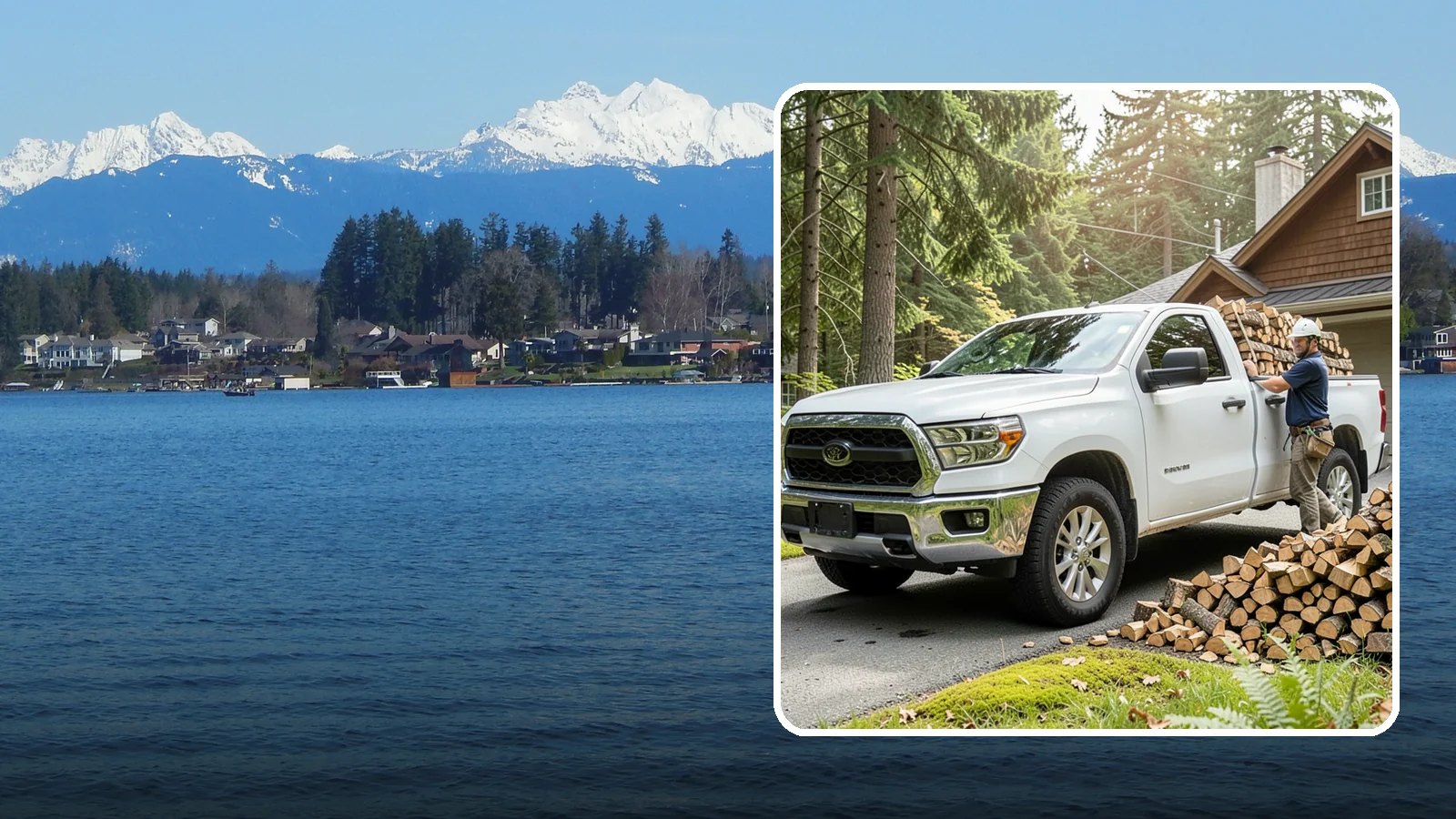 Firewood Hauling in Lake Stevens, Snohomish County, WA - We haul logs, rounds, or finished firewood to or from your property.