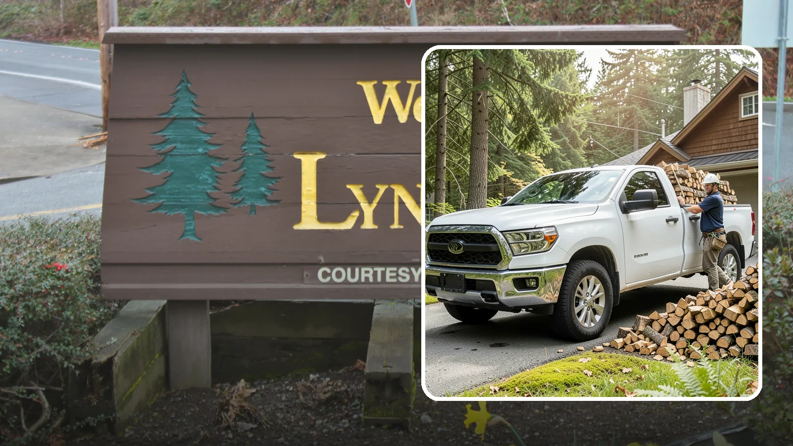 Firewood Hauling in Lynnwood, Snohomish County, WA - We haul logs, rounds, or finished firewood to or from your property.