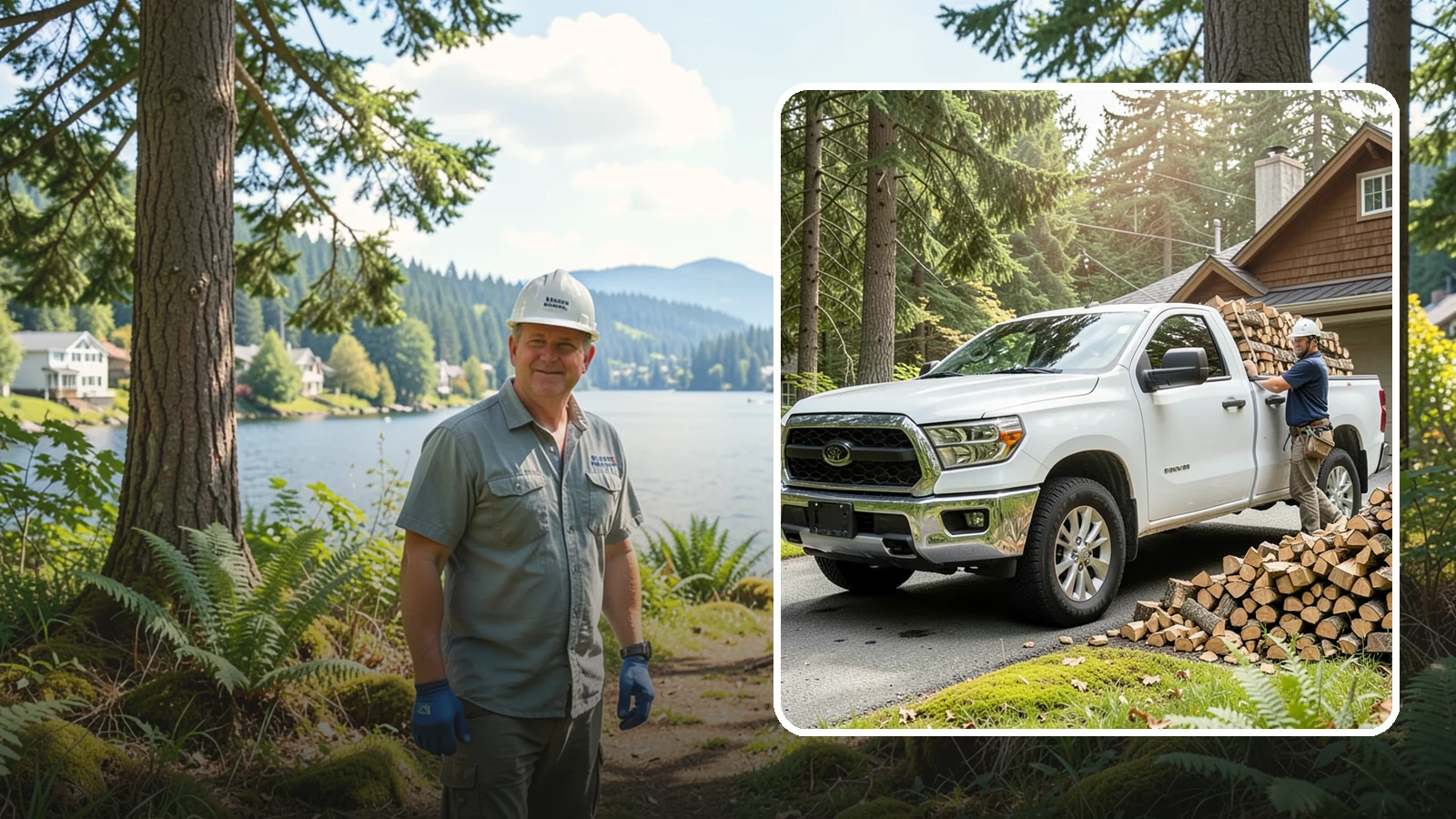 Firewood Hauling in Milton, King County, WA - We haul logs, rounds, or finished firewood to or from your property.