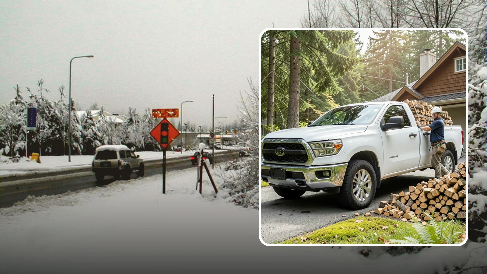 Firewood Hauling in Newcastle, King County, WA - We haul logs, rounds, or finished firewood to or from your property.