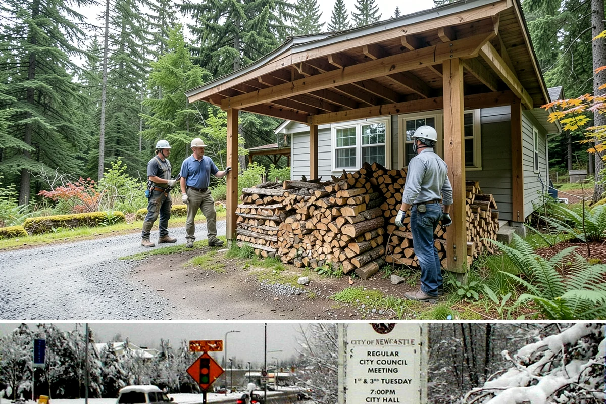 Firewood Hauling in Newcastle, King County, WA - Hauling is busiest after storm season and before winter, so schedule ahead during those peak periods.