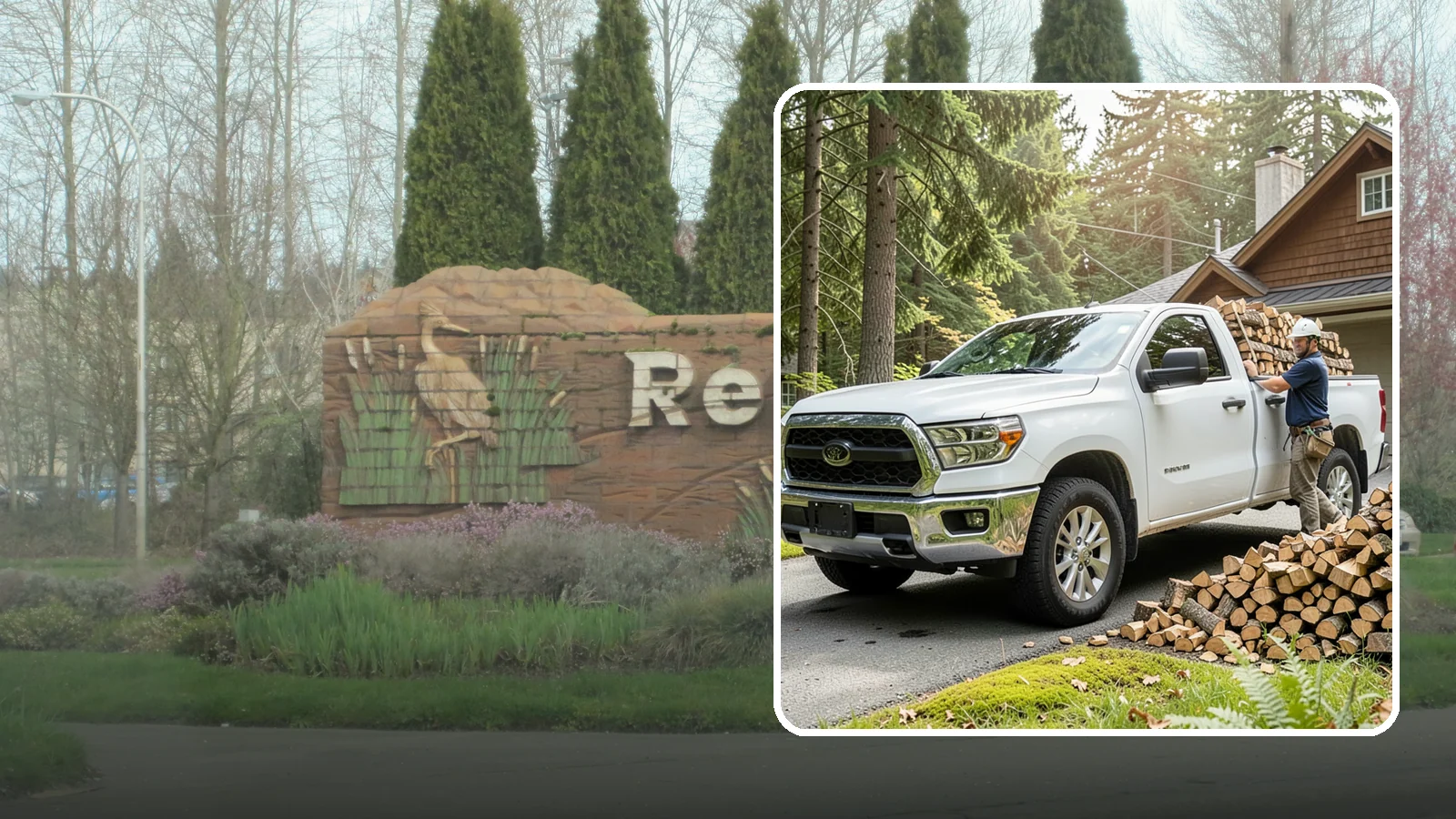 Firewood Hauling in Renton, King County, WA - We haul logs, rounds, or finished firewood to or from your property.