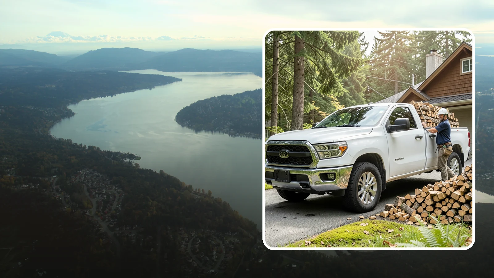 Firewood Hauling in Sammamish, King County, WA - We haul logs, rounds, or finished firewood to or from your property.