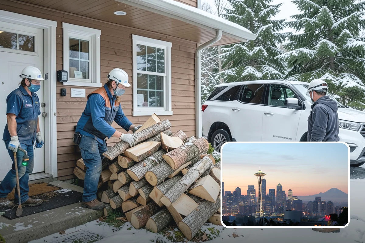Firewood Hauling in Seattle, King County, WA - Safe transport of heavy wood loads