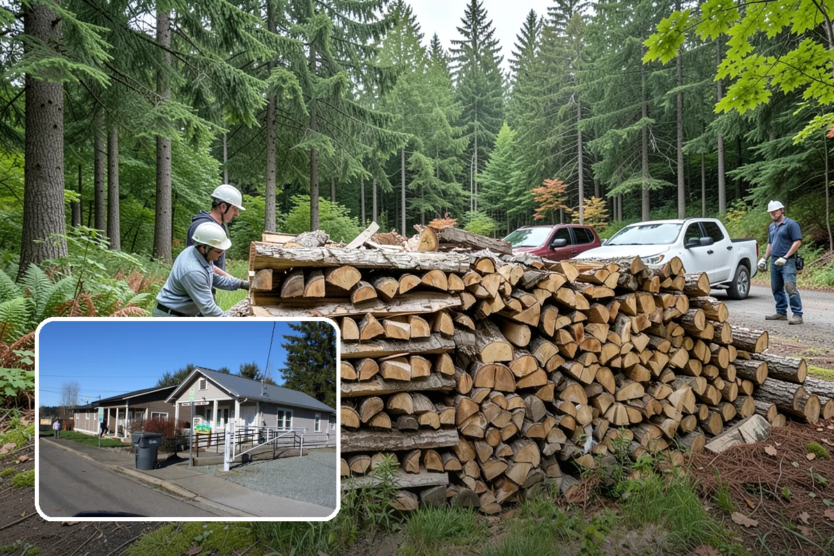 Firewood Hauling in South Prairie, Pierce County, WA - Safe transport of heavy wood loads