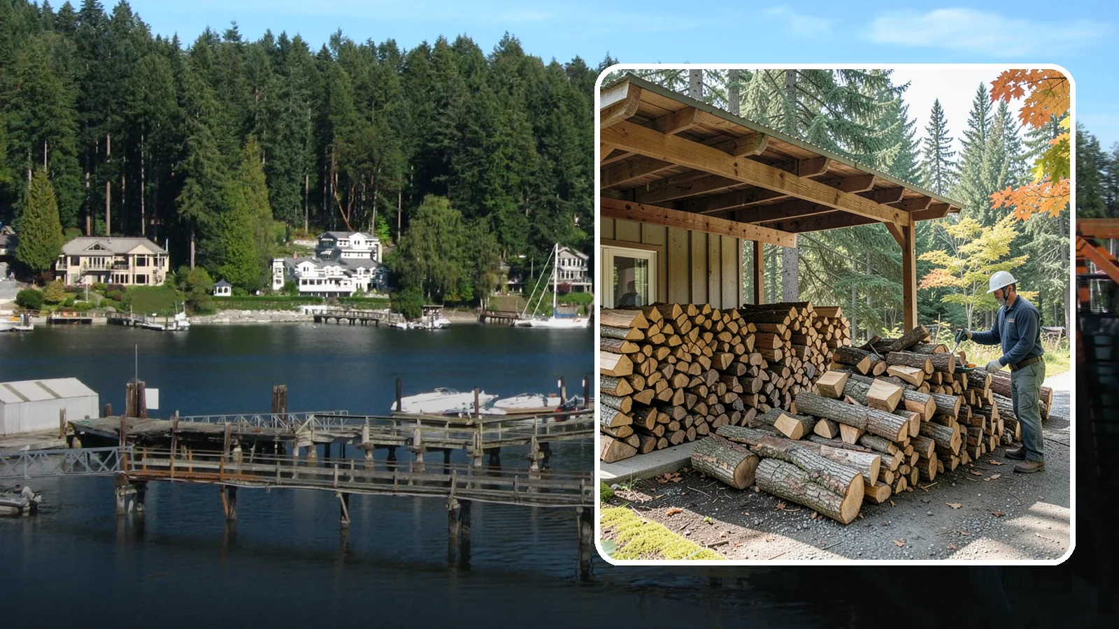 Firewood Inventory Management in Gig Harbor, Pierce County, WA - Our firewood inventory management tracks and replenishes your supply so your business or property always has wood on hand.