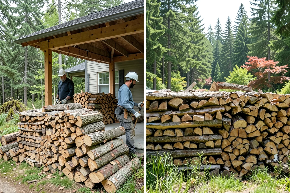 Firewood Management Services in Arlington, Snohomish County, WA - Assess your usage, storage, and service preferences