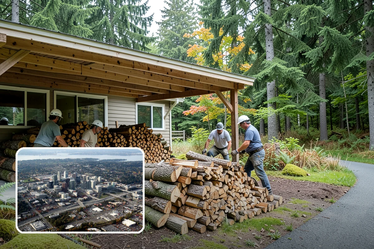 Firewood Management Services in Bellevue, King County, WA - Complete, end-to-end firewood handling