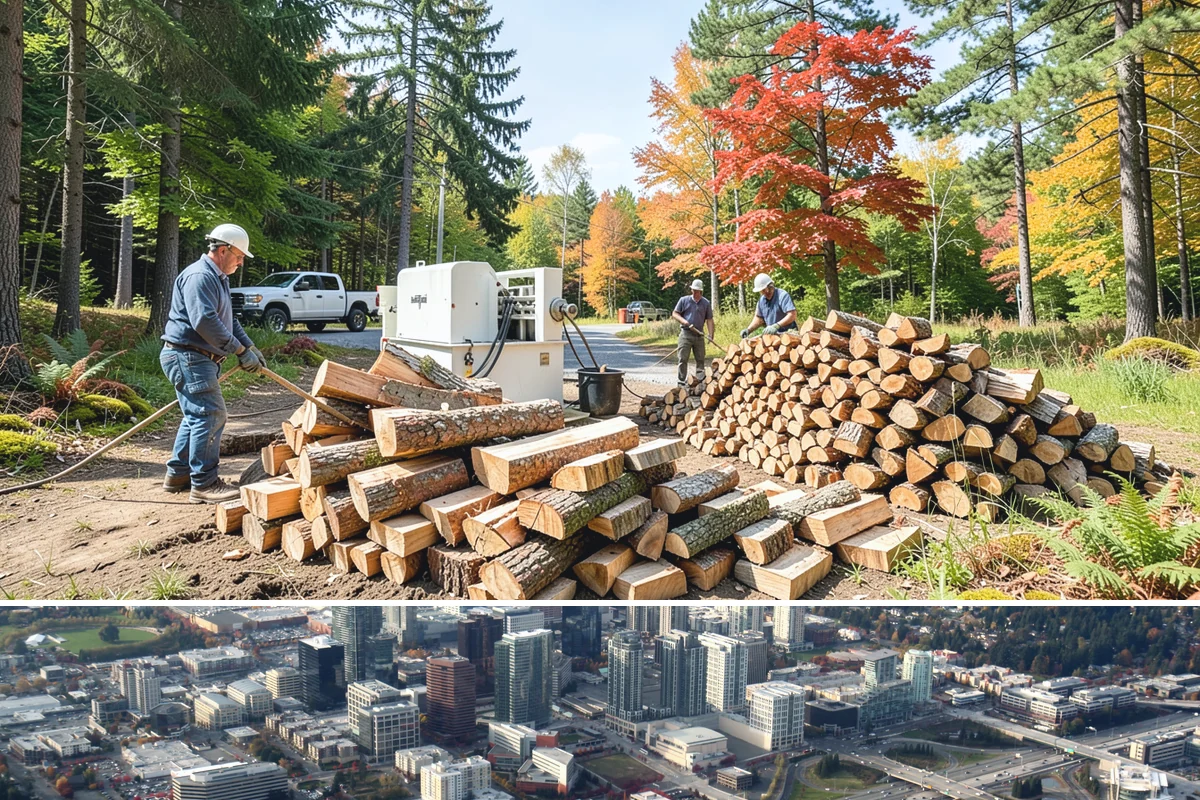 Firewood Management Services in Bellevue, King County, WA - Set up ahead of fall so your full-service supply is managed before the winter heating season.