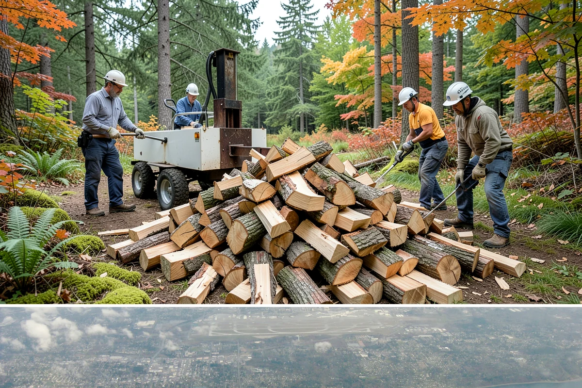 Firewood Management Services in Burien, King County, WA - Set up ahead of fall so your full-service supply is managed before the winter heating season.