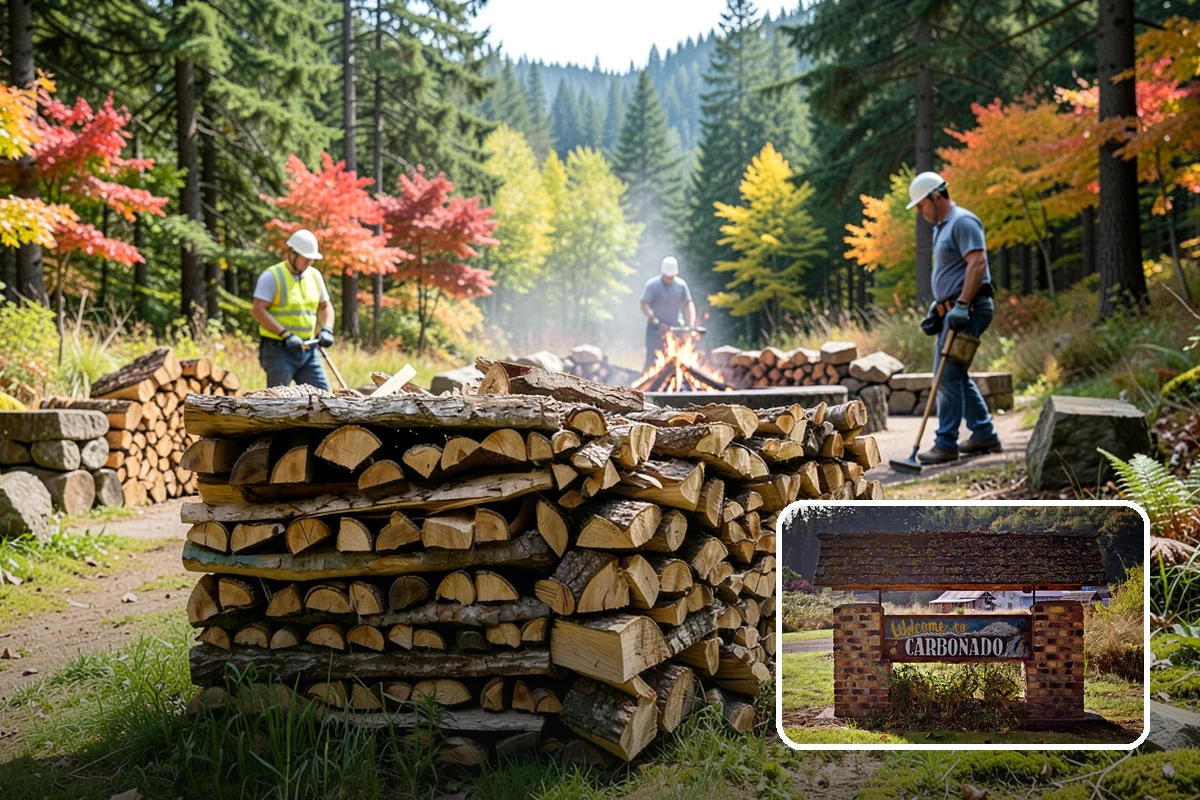 Firewood Management Services in Carbonado, Pierce County, WA - Complete, end-to-end firewood handling