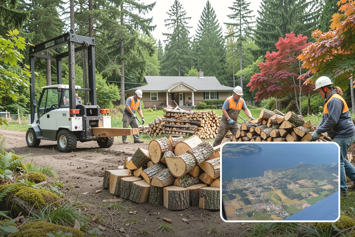 Firewood Management Services in Coupeville, Island County, WA - Complete, end-to-end firewood handling