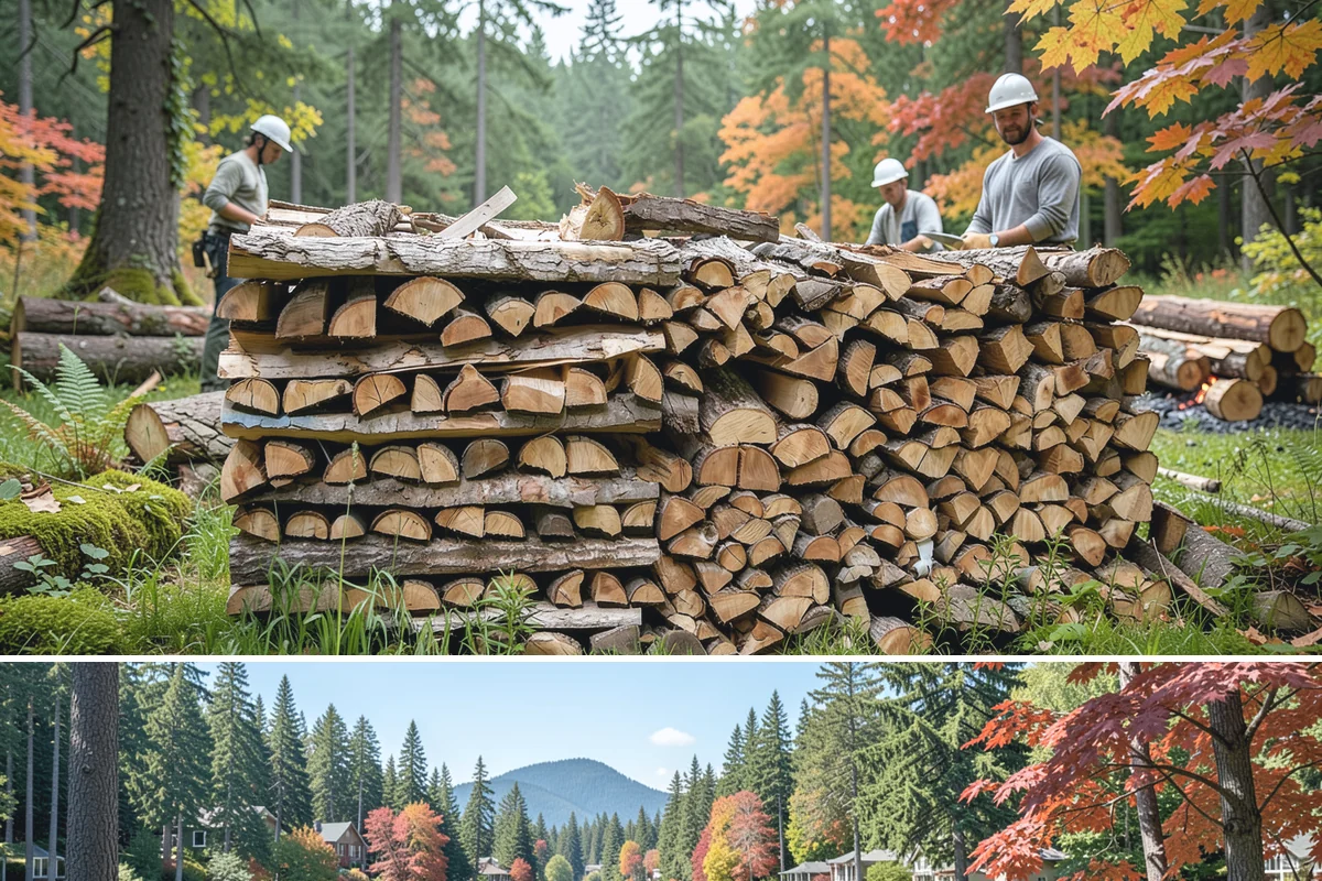 Firewood Management Services in Covington, King County, WA - Set up ahead of fall so your full-service supply is managed before the winter heating season.