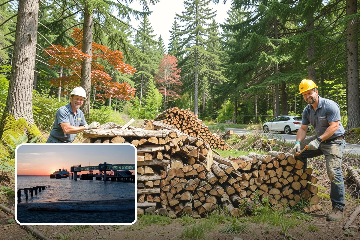 Firewood Management Services in Edmonds, Snohomish County, WA - Complete, end-to-end firewood handling