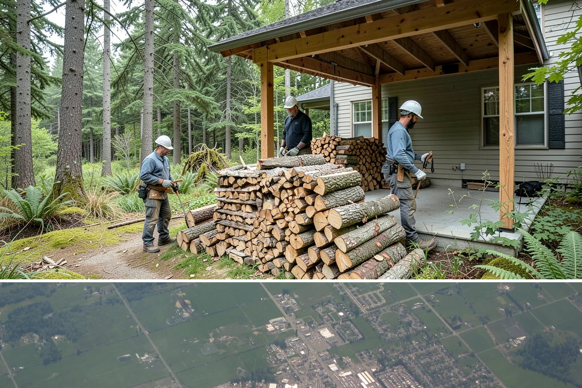 Firewood Management Services in Enumclaw, King County, WA - Set up ahead of fall so your full-service supply is managed before the winter heating season.