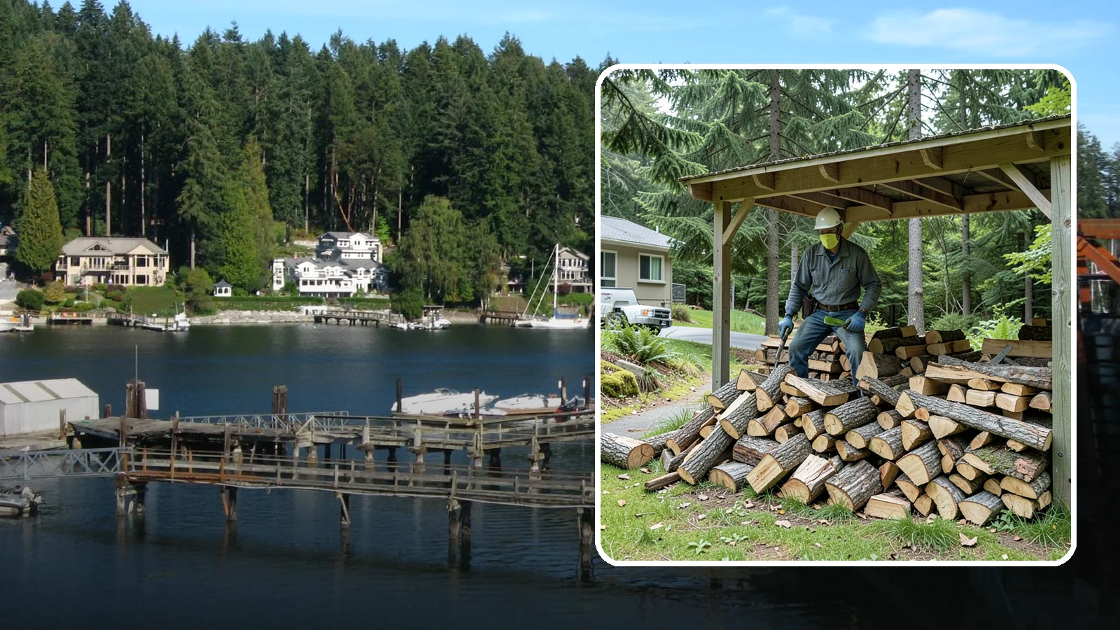 Firewood Management Services in Gig Harbor, Pierce County, WA - Our firewood management services handle the whole cycle of supply, stacking, storage, and replenishment so you never have to...