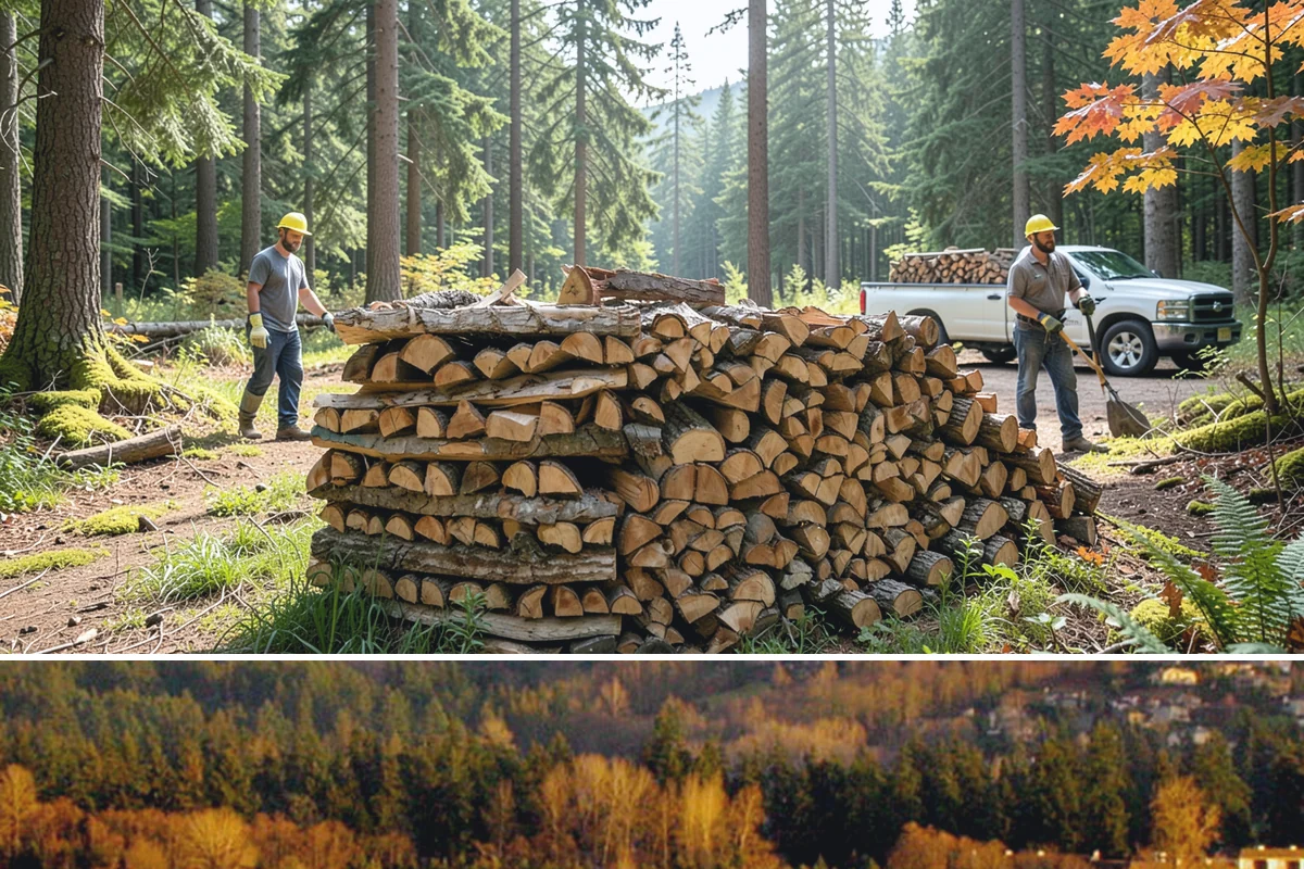 Firewood Management Services in Kenmore, King County, WA - Set up ahead of fall so your full-service supply is managed before the winter heating season.