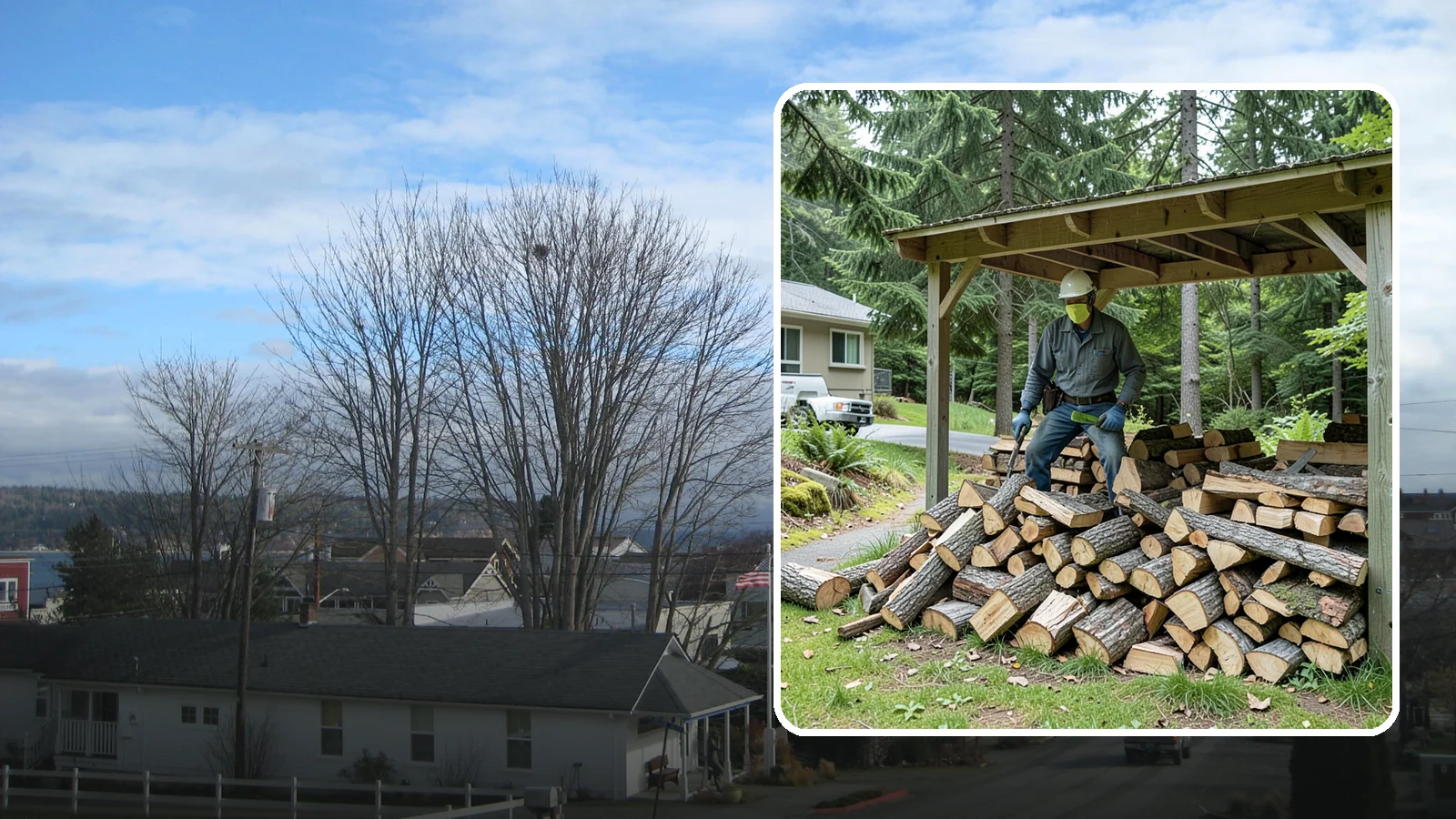 Firewood Management Services in Langley, Island County, WA - Our firewood management services handle the whole cycle of supply, stacking, storage, and replenishment so you never have to...